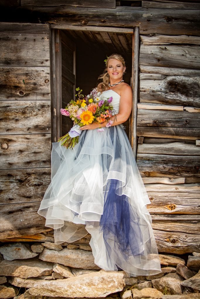 McCall Weddings Floral creates custom floral hair pieces for bride
